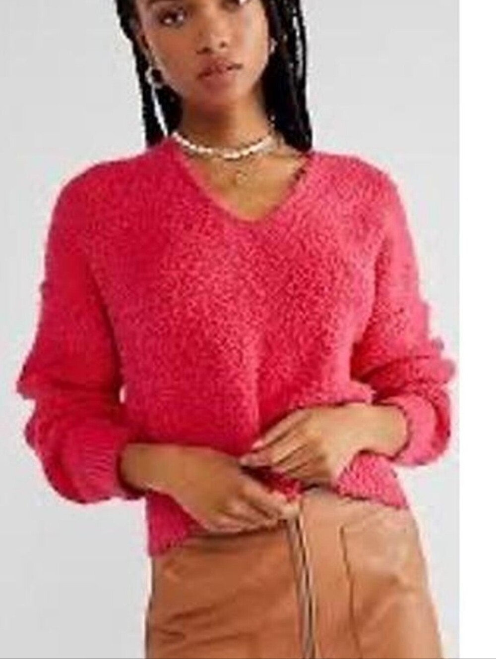 We The Free People Theo V-Neck Sweater - Large